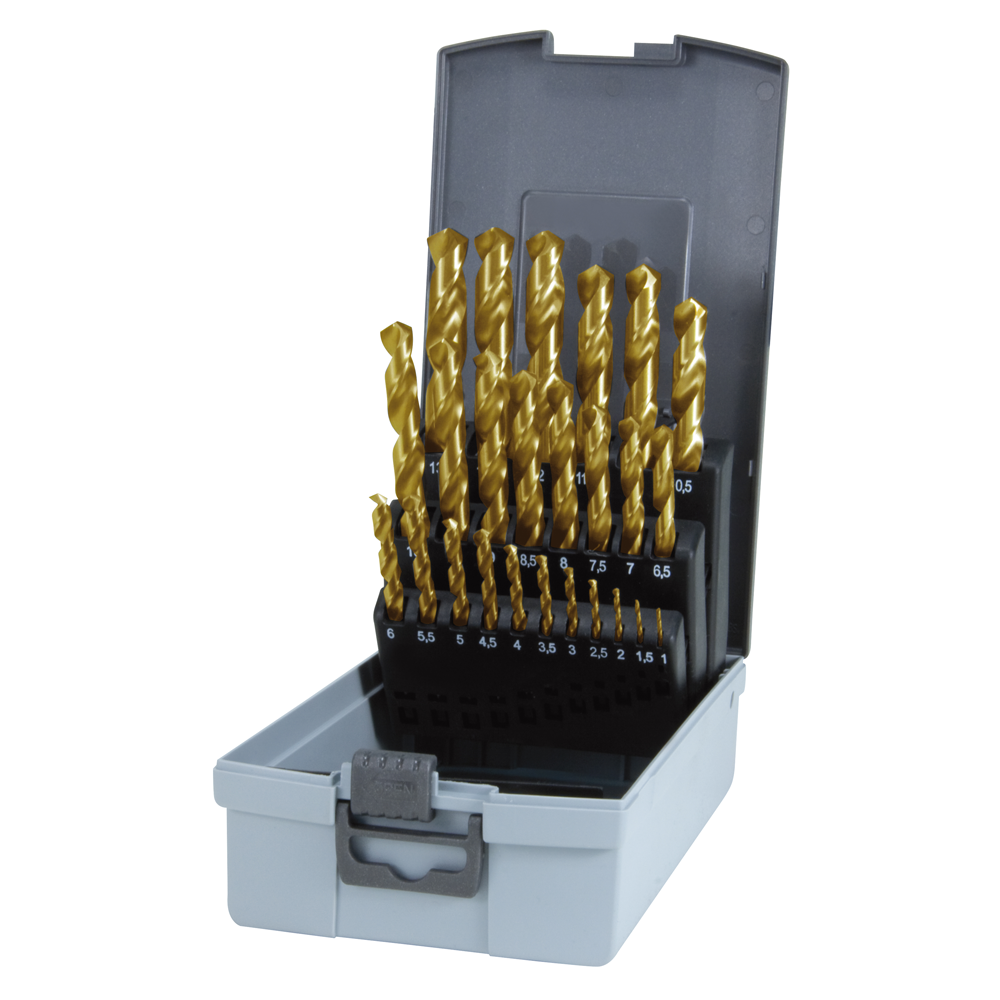 Borrkasett DIN338 typ N HSS-G TiN 214215TRO