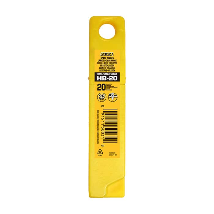 20450031 OLFA 25mm knivblad brytblad förpackning